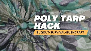 Survival Shelter Setup Lose the Sag and Increase Space in Your System [upl. by Anertak]