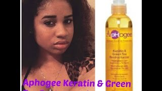 Aphogee Keratin amp Green Tea Restructurizer DemoReview [upl. by Abbottson419]