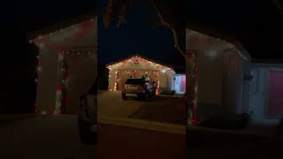 home 🏡 Christmas lights colors video 1375 2024 [upl. by Etnuad]