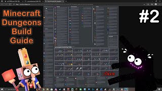Full Comprehensive Build Guide Pt2  Weapon Enchant Combo Table  Minecraft Dungeons [upl. by Ahseeyt]
