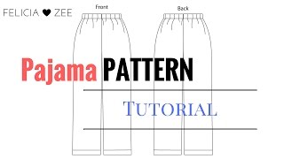 How To Make A Pajama Pants Pattern [upl. by Llyrat]