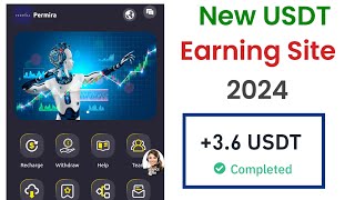 New Usdt Earning Site  Usd Mining Site 2024 Without Investment  Usdt Earning Website [upl. by Ahscrop765]