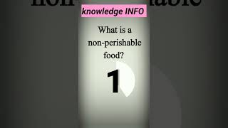 what is a non perishable food [upl. by Siclari276]