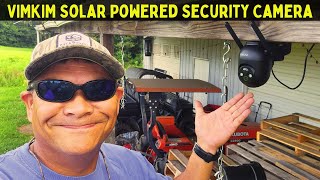 Ultimate Security VIMKIM Solar Powered Camera Model DM324 Unboxed And Reviewed [upl. by Reivazx]