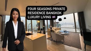 Four Seasons Private Residence Bangkok river views luxury stay with 5 starts services [upl. by Dunning]