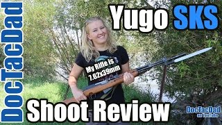 Yugo SKS M5966A1  Shoot Review  with DocTacMom [upl. by Lletnohs]