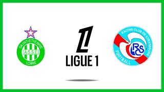 SaintÉtienne vs Strasbourg Résumé et Buts  Ligue 1 2425 [upl. by Enihpad]