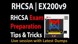 RHCSA EX200 Exam Preparation live session Latest RHEL9 Dumps and Study Tips for Success  English [upl. by Florina]