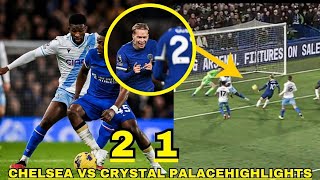 Lavia Debut🔥Mudryk And Madueke Goals Chelsea Vs Crystal palace 21 Highlights [upl. by Doraj]