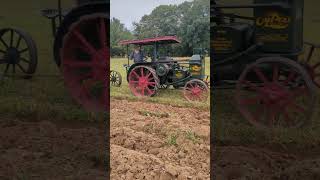 oil pull rumley antique tractor plow [upl. by Proffitt957]