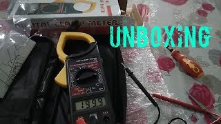 Clamp meterdigital multimeter dt266 unboxing [upl. by Eseilanna126]