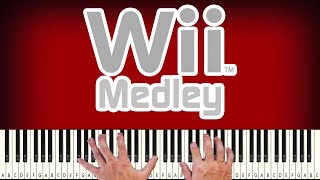 Wii Medley  PIANO TUTORIAL [upl. by Kernan]