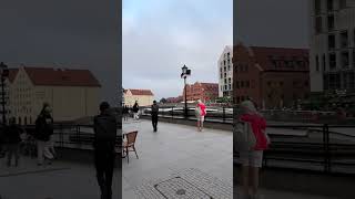 Gdansk amber shops and famous wooden crane [upl. by Cotter788]