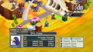 DISGAEA 4 A PROMISE UNFORGOTTEN  PRINNYS GAMEPLAY [upl. by Hausner]