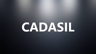 CADASIL  Medical Meaning and Pronunciation [upl. by Narmis]