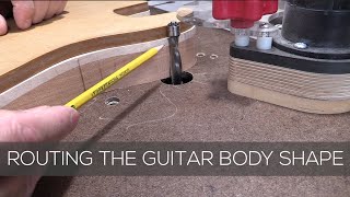 Shaping Strat Style Guitar Body On Router TableSAFELY [upl. by Namruht]