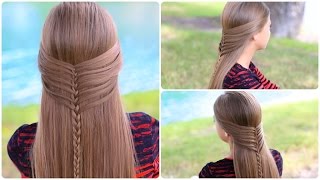 Mermaid Half Braid Tutorial  Cute Hairstyles [upl. by Deming]