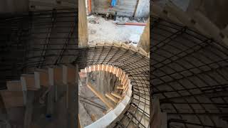 Spiral staircase staircase construction shorts viralvideo [upl. by Aninep840]