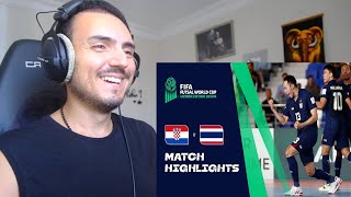 HIGHLIGHTS Croatia v Thailand  FIFA Futsal World Cup Uzbekistan 2024 Reaction [upl. by Iot]