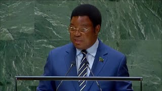 Tanzania Prime Minister Kassim Majaliwa Majaliwa addesses the 79th UNGA [upl. by Eiclek593]