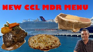 Carnival Cruise lines  2024 new MDR menu  full breakdown of all 7 days [upl. by Tyrus]