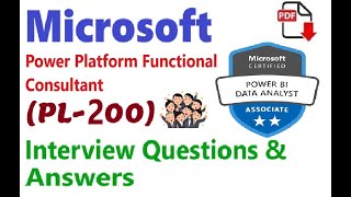 Part1 Microsoft PL200  Power Platform Functional Consultant  Interview Questions amp Answers [upl. by Notna]