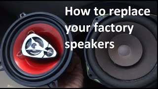 How to replace your Jeep TJ factory speakers detailed instructions [upl. by Vaden]