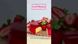 Gelatina cremosa 😋 gelatina food eat eating [upl. by Cirdet]