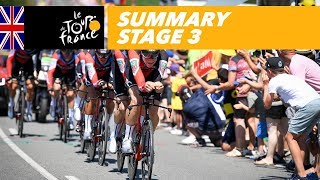 Summary  Stage 3  Tour de France 2018 [upl. by Yael870]