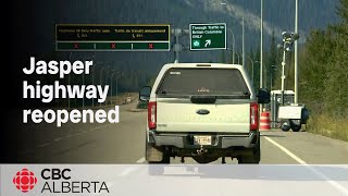 Highway through Jasper reopened to the public [upl. by Coffee939]