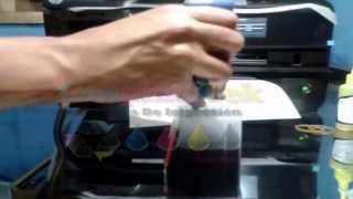 Instalacion Sistena De Tinta Contunua En HP 6800 Cartuchos 950 951 [upl. by Picker]