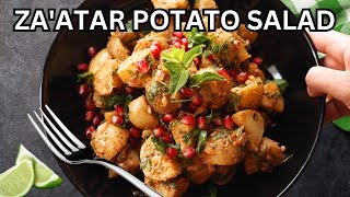 A Middle Eastern Twist on Classic Potato Salad with Zaatar Tahini and Pomegranate [upl. by Siradal]