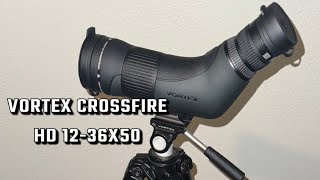 Vortex Crossfire HD 1236x50 spotting scope review [upl. by Latea]