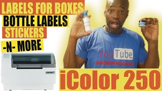 Professionally Finished Product Labels and Stickers iColor 250 [upl. by Revert]