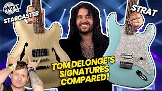 Fender Tom DeLonge Stratocaster VS Starcaster  His Signature Models Compared [upl. by Sellihca821]