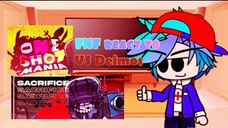 FNF react to VS Deimos One Shot Mania\ Madness Combat Mod [upl. by Christiano665]