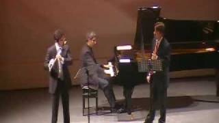 Astor Piazzolla Oblivion for 2 flutes and piano Andrea Oliva Bulent Evcil Lior Kretzer [upl. by Eliott]