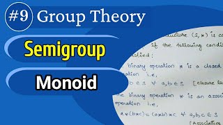 Semigroup  Monoid in Group Theory  Discrete Mathematics in Hindi [upl. by Ardeed]