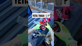 I found brand new shoes and Yetis in the trash yeti shoes dumpsterdiving shorts short [upl. by Nolad]