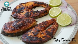 Spicy Salmon Fish Fry  காரசாரமான சால்மன் மீன் வறுவல் [upl. by Langston367]