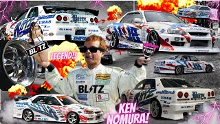 DRIFT LEGEND Ken Nomuras iconic UrasBlitz ER34 Nissan Skyline [upl. by Jerroll]