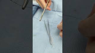 Making Swaged Swedged On Suture With Hypodermic Needle [upl. by Anigriv268]