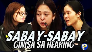 Sabaysabay na humarap si Cassandra Ong Alice Guo at Shiela Guo sa senate hearing [upl. by Llehctim]