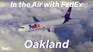 In the Air with FedEx Memphis to Oakland [upl. by Ettesoj729]