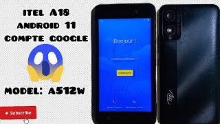 iTEL A18 compte google Android 11 new method [upl. by Bayer496]