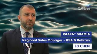 Exhibitor Interview Raafat Shamia Regional Sales Manager LG Chem [upl. by Keheley]