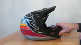 Troy Lee Designs D3 Fiberlite Helmet  Unboxing And First Impressions [upl. by Treble]