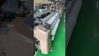 32  Water Jet  Loom  Fabric Manufacturing [upl. by Maisey]