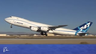 Boeing 7478 performs ultimate rejected takeoff [upl. by Dalohcin412]