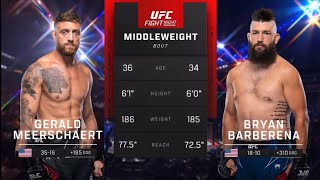 Gerald Meerschaert vs Bryan Barberena  Highlights before the match [upl. by Lamahj]